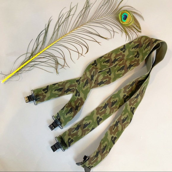 NWOT - Camo Pants Suspenders, Unisex - Picture 2 of 4